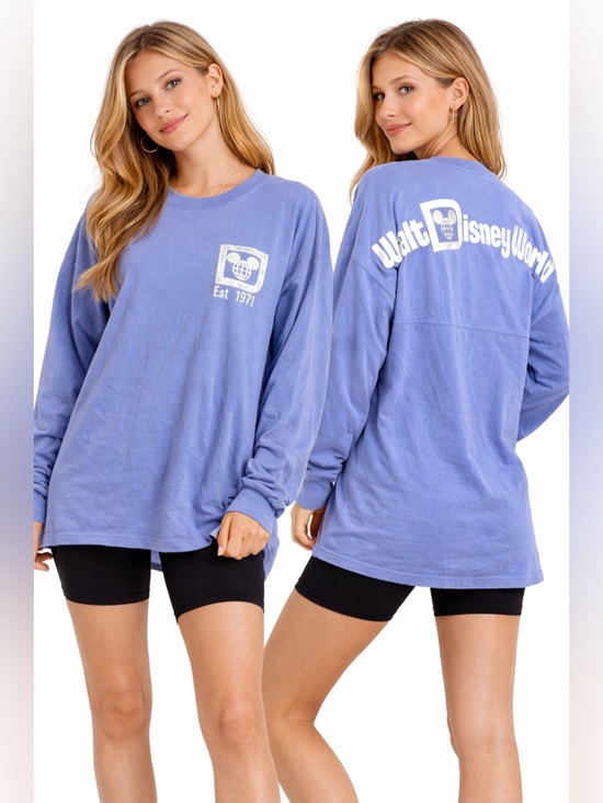Disney Tops - Walt Disney World Parks Violet Spirit Jersey Women’s XS Oversized Shirt